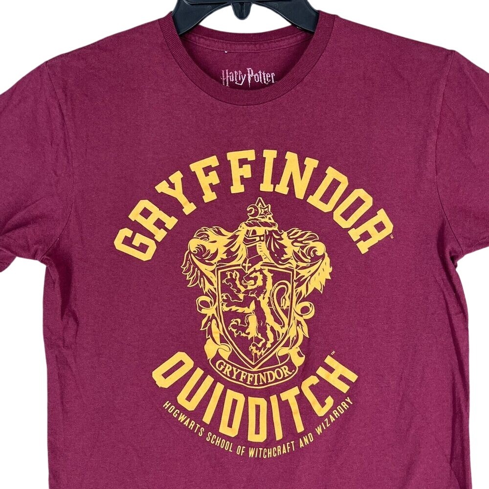 Harry Potter Shirt‎ Mens M Gryffindor Quidditch Hogwarts Red Crewneck